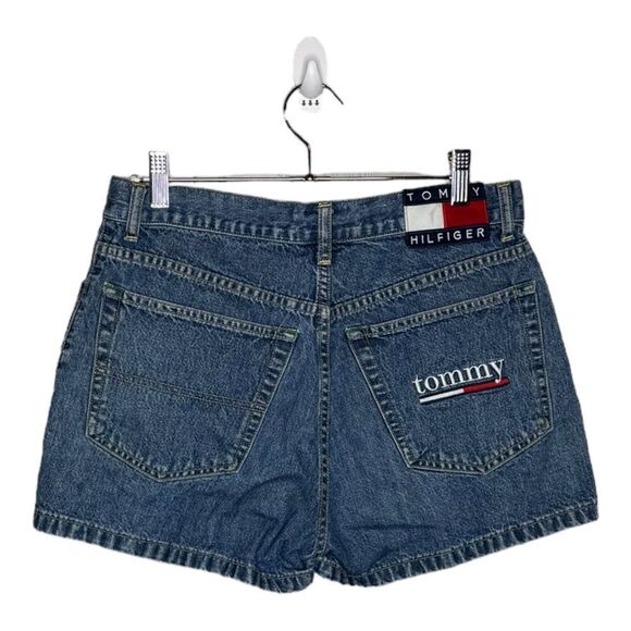 Tommy Hilfiger vintage high waist upstate short Jean Shorts sz 9 retro 90’s Y2K - Picture 2 of 4
